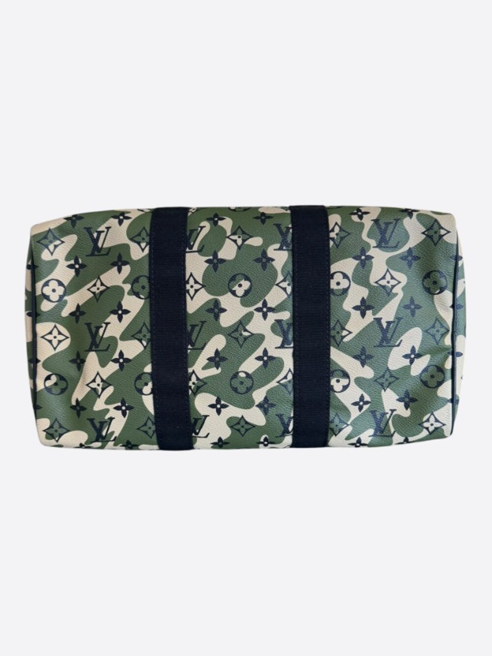 Louis Vuitton Takashi Murakami Green Camouflage Monogram Speedy 35 - Picture 5 of 7